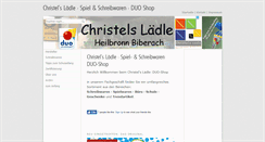 Desktop Screenshot of christels-laedle.de