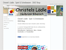 Tablet Screenshot of christels-laedle.de